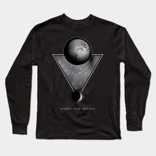 The earth star and moon Long Sleeve T-Shirt